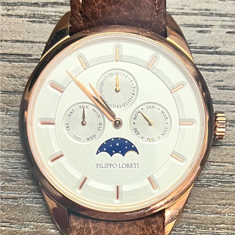 Filippo Loreti Rosetone Gold Watch - 40mm